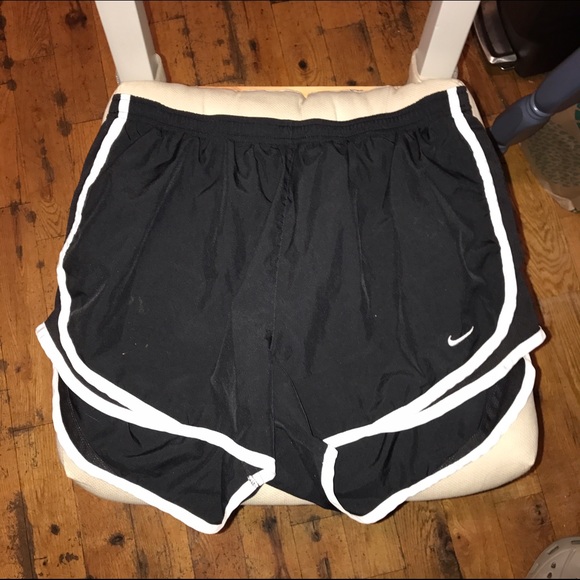 Black athletic shorts