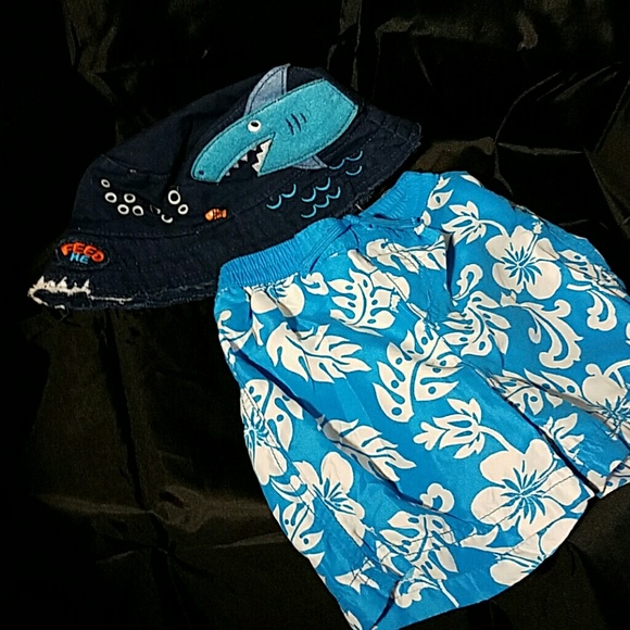 Summer Time fun?Hat & Swim short set