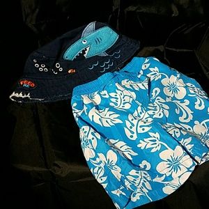 Summer Time fun?Hat & Swim short set