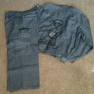 Men's jacket & jeans set