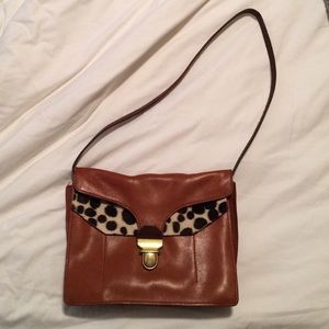 Madewell calf hair leather purse