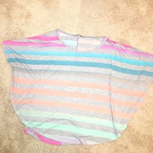 CHARLOTTE RUSSE ARM FLARED SHIRT
