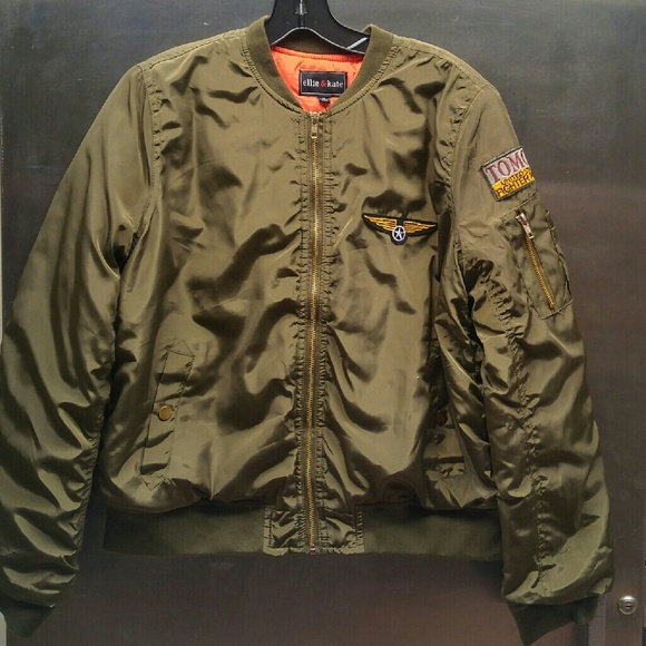 Olive green bomber jacket