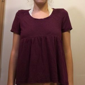 Burgundy Shirt from urban outfitters