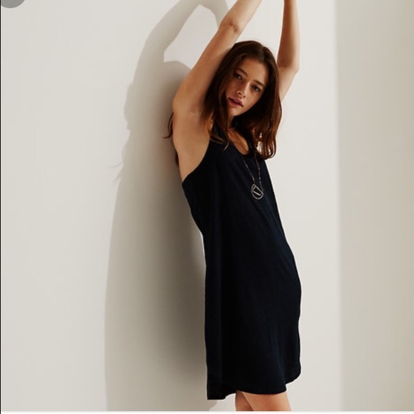 Lou & Grey Racerback Black Dress