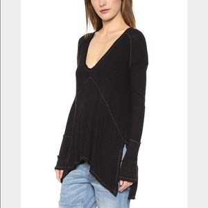 Free People sunset park thermal in black