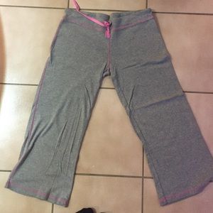 Pink! Victoria's Secret Cotton Capri PJ Pants