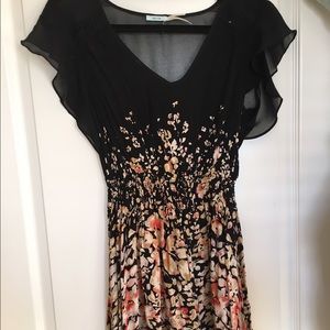 Cute Black Floral Dress