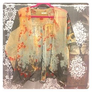 Sheer Floral Kimono from Urban Outfitters🌸