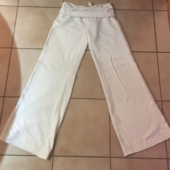 Plush & Lush White bell bottom sweatpants