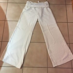 Plush & Lush White bell bottom sweatpants