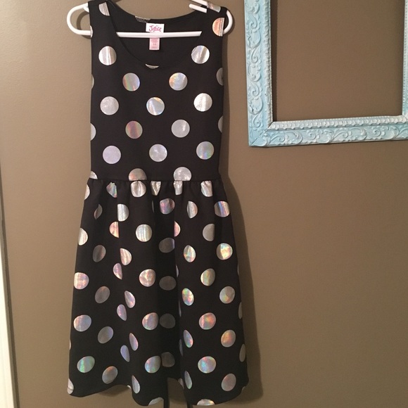 Justice polka dot dress