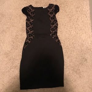 Black dress with lace details
