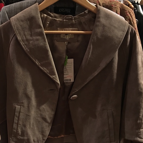 Suede short jacket