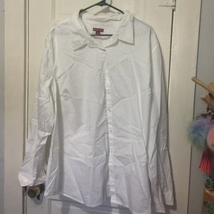 White button up blouse