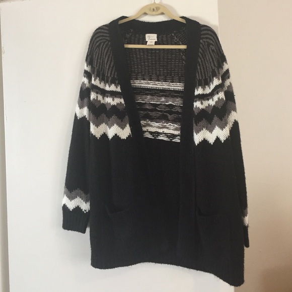 Black white and grey cardigan