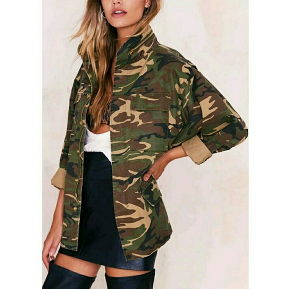 4X HP||🌟NEW! Camo Chic Utility Bomber Jacket - Picture 3 of 8