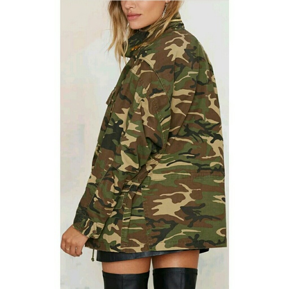 4X HP||🌟NEW! Camo Chic Utility Bomber Jacket - Picture 4 of 8