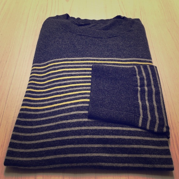 Crewneck Striped Cotton Sweater - Picture 1 of 3