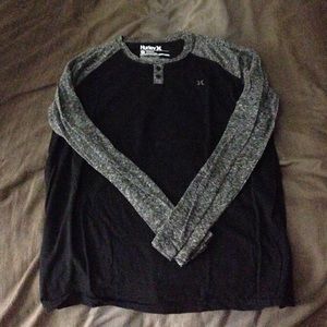 Black/Gray XL long sleeve Hurley shirt