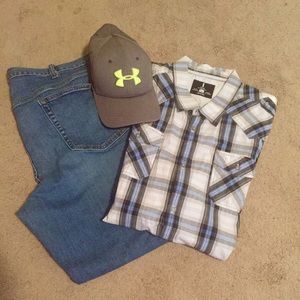 NWOT Sharp but casual Men's button down