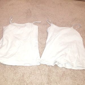 BUNDLE OF 2 WHITE JUSTICE TANKTOPS
