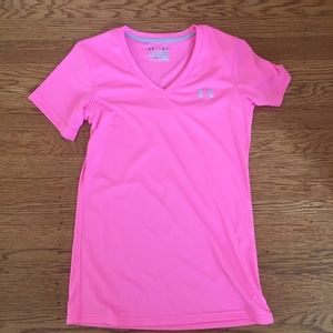 Pink Under Armour Workout Shirt, S