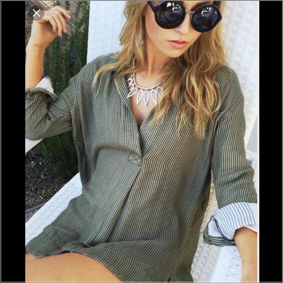 On the Road Sage Green Tunic