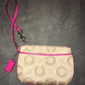 Like New, Authentic Coach Wristlet bag.