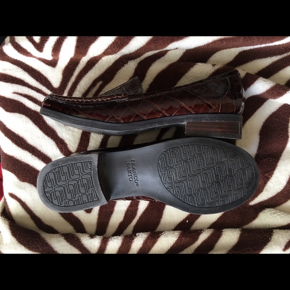 ✨FRANCO SARTO ALLIGATR PRINT LEATHER LOAFERS - Picture 6 of 8