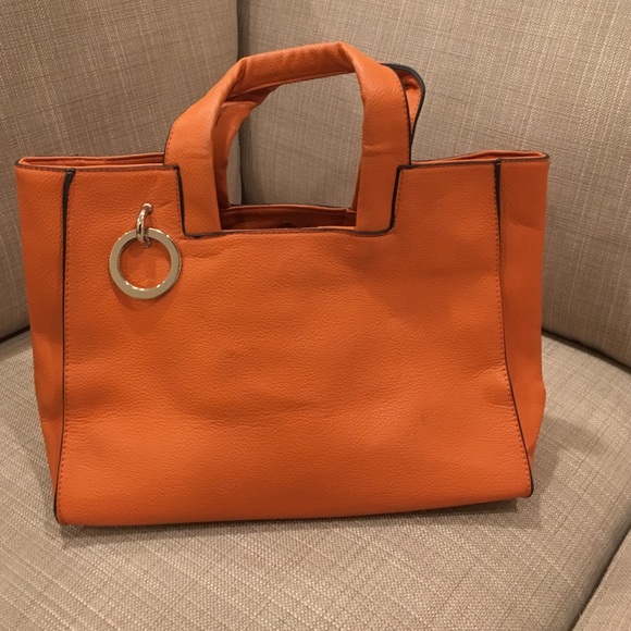 Gorgeous orange leather bag