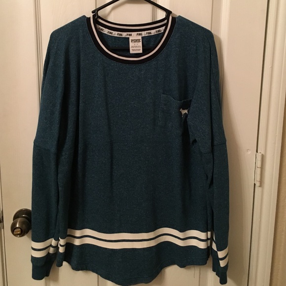 Teal Victoria's Secret Pink Sweatshirt