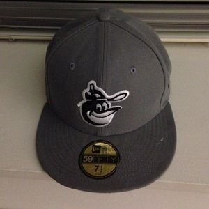 Fitted black/gray Orioles hat 59Fifty size 7.5