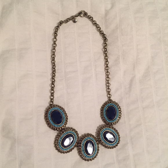 J. Crew navy blue necklace