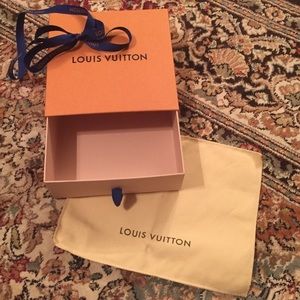 Louis Vuitton Box with Ribbon and Dust Cloth