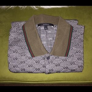 Men's Authentic Gucci Logo Polo Shirt
