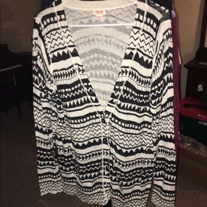 Aztec/tribal print cardigan