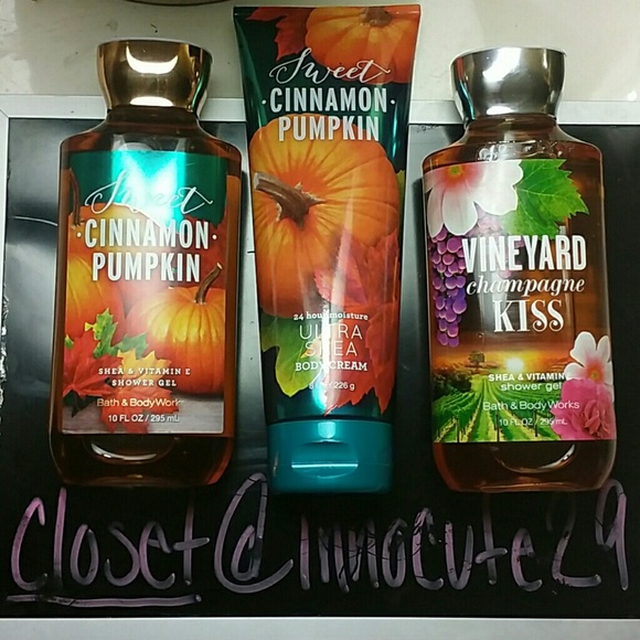Bath & Body Works Shower Gels(2) & Body Cream