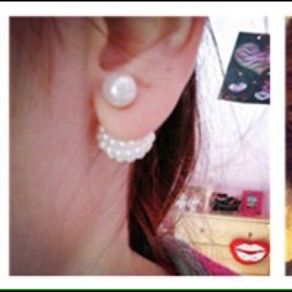 ☀️SALE! 20%OFF BUNDLES🔹Pink Double Sided Earrings - Picture 2 of 2