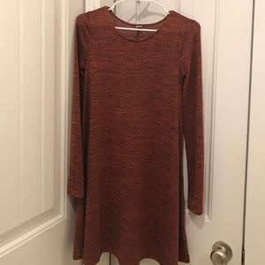 Old Navy burnt orange swing dress