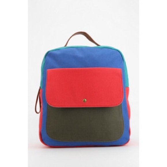 Cooperative colorblock canvas backpack barely used
