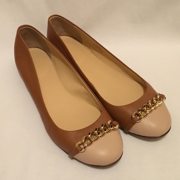 J.Crew Nora cap toe chain ballet flats