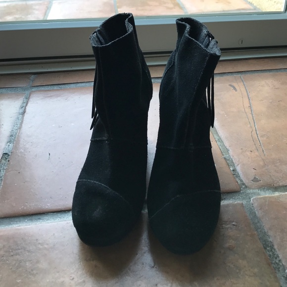 Toms boots wedges