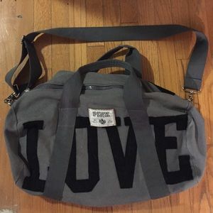 Pink Victoria secret duffle bag