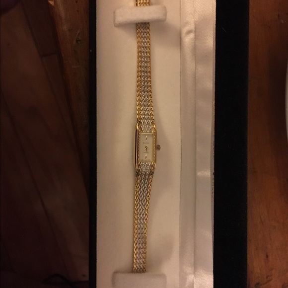 Bulova Ladies Gold Silver Watch