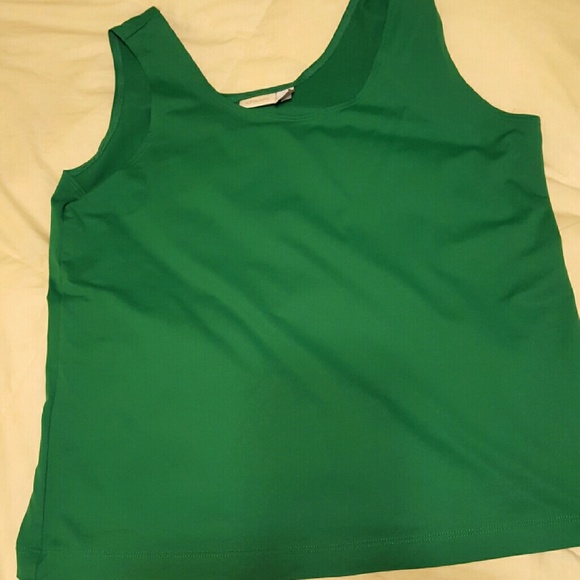 Chicos Kelly Green Dressy Tank Top