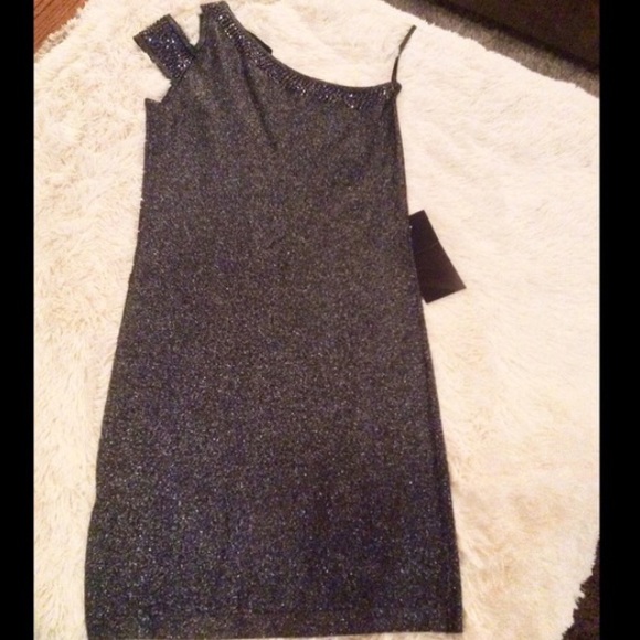 💥WKND SALE💥 Bebe Silver Embellished Dress! - Picture 4 of 4