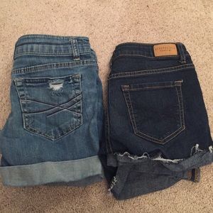 COMBO Aeropostale SIZE 0 light and dark denim