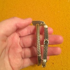 Two new periwinkle bracelets.