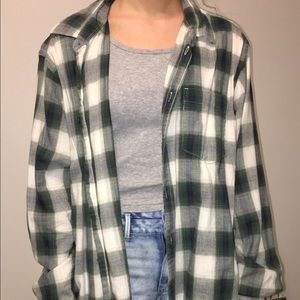 Green comfy flannel